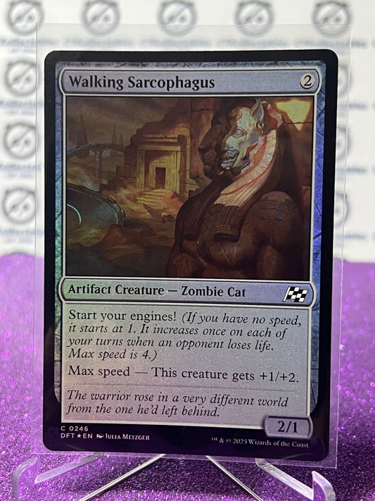 2025 MAGIC THE GATHERING AETHERDRIFT  WALKING SARCOPHAGUS # C 0246 FOIL ARTIFACT CREATURE CARD