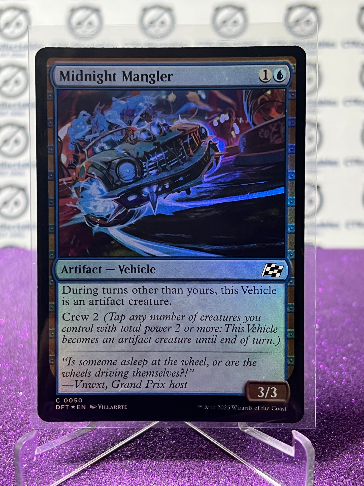 2025 MAGIC THE GATHERING AETHERDRIFT MIDNIGHT MANGLER # C 0050 FOIL ARTIFACT CARD