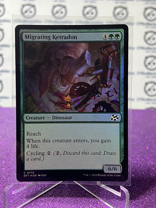 2025 MAGIC THE GATHERING AETHERDRIFT. MIGRATING KETRADON # C 0170 FOIL CREATURE CARD