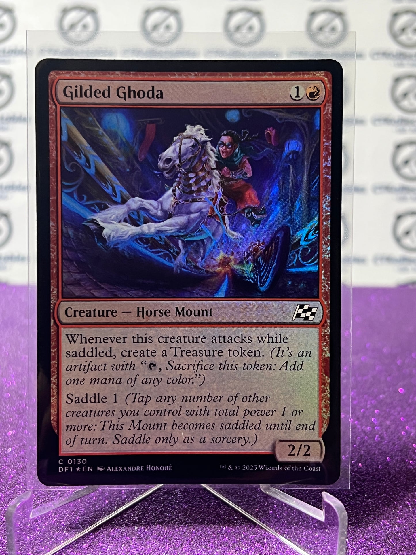 2025 MAGIC THE GATHERING AETHERDRIFT. GILDED GHODA # C 0130 FOIL CREATURE CARD