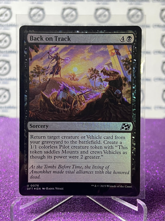 2025 MAGIC THE GATHERING AETHERDRIFT BACK ON TRACK # U 0076 FOIL SORCERY CARD