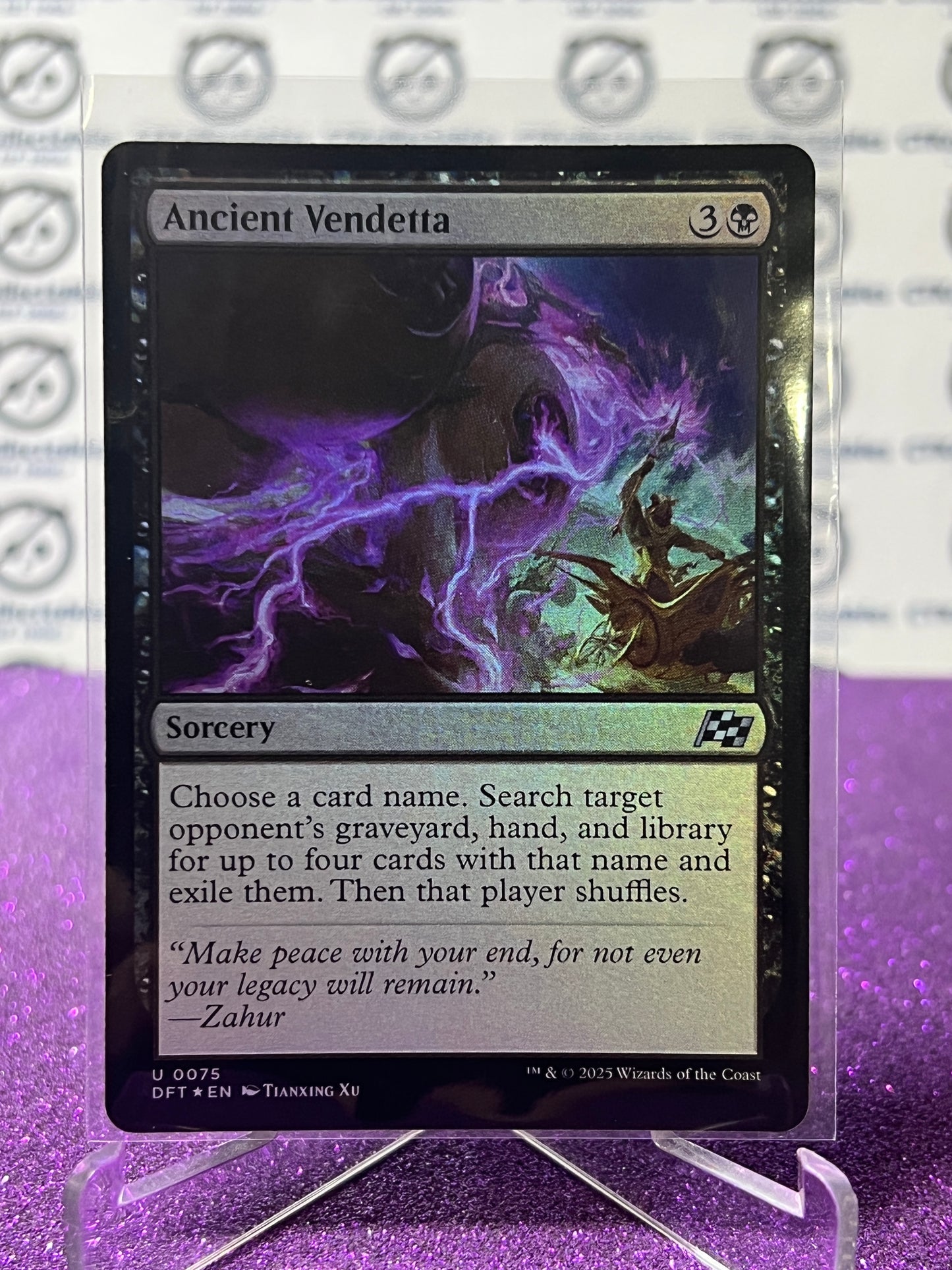 2025 MAGIC THE GATHERING AETHERDRIFT ANCIENT VENDETTA # U 0075 FOIL SORCERY CARD