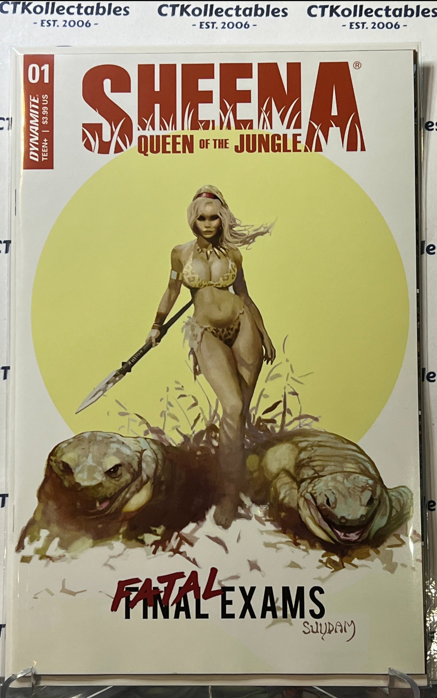 SHEENA QUEEN OF THE JUNGLE # 1 FATAL EXAMS VARIANT DYNAMITE COMIC BOOK 2023