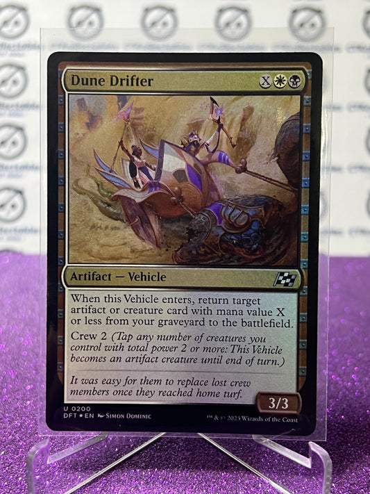 2025 MAGIC THE GATHERING AETHERDRIFT DUNE DRIFTER # U 0200 FOIL ARTIFACT CARD