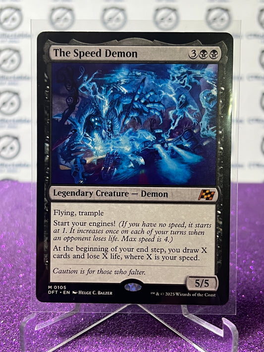 2025 MAGIC THE GATHERING AETHERDRIFT THE SPEED DEMON # M 0105  MYSTIC NON-FOIL CREATURE CARD