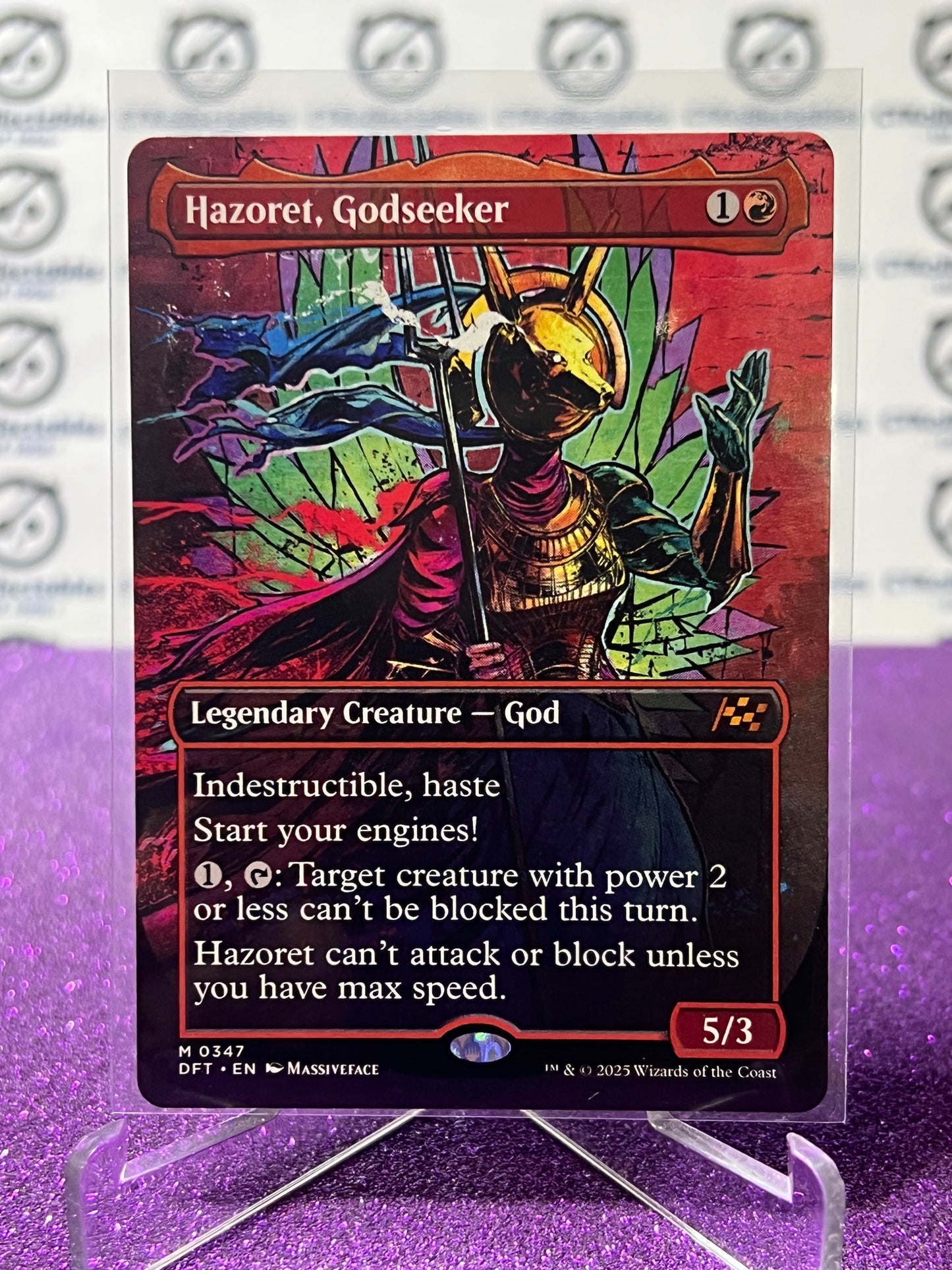 2025 MAGIC THE GATHERING AETHERDRIFT HAZORET,GODSEEKER # M 0347 MYSTIC NON-FOIL CREATURE CARD