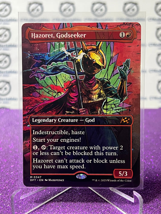 2025 MAGIC THE GATHERING AETHERDRIFT HAZORET,GODSEEKER # M 0347  MYSTIC NON-FOIL CREATURE CARD