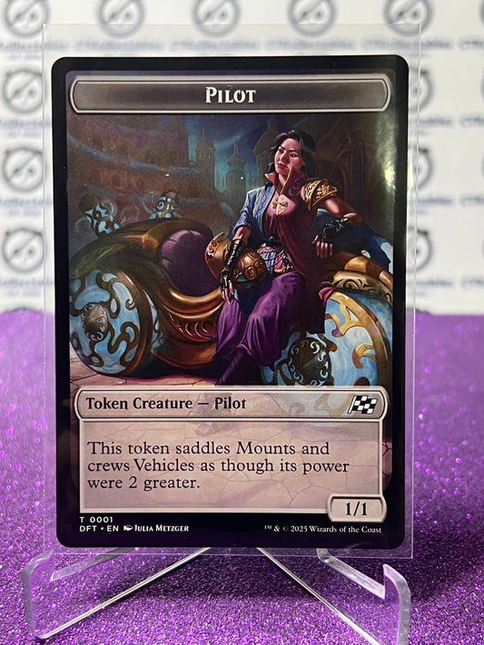 2025 MAGIC THE GATHERING AETHERDRIFT VEHICLE / PILOT # T 0012 / 0001  NON-FOIL TOKEN CARD