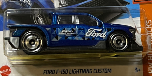 HOT WHEELS MATTEL FORD F-150 LIGHTNING 9/10 HW HOT TRUCKS 226/250 BLUE- 2021