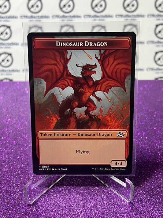 2025 MAGIC THE GATHERING AETHERDRIFT DINOSAUR DRAGON / TREASURE  # T 0004 NON-FOIL TOKEN CARD