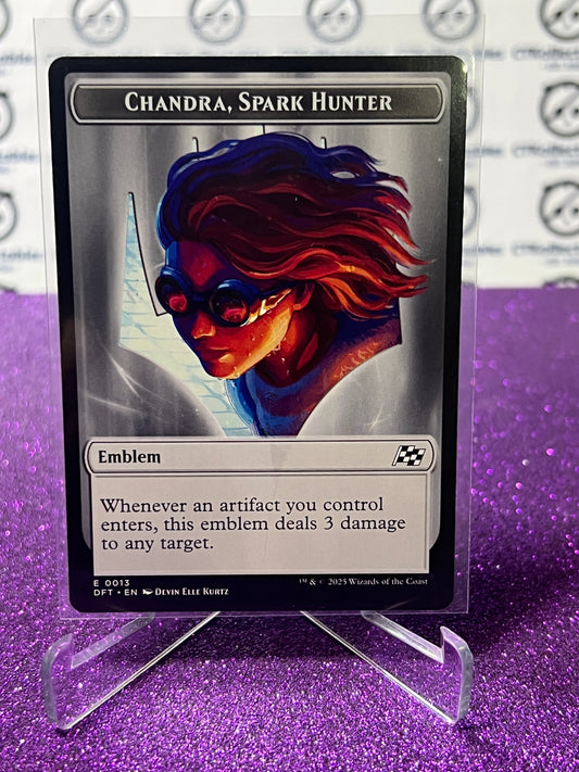 2025 MAGIC THE GATHERING AETHERDRIFT VEHICLE / CHANDRA,SPARK HUNTER # T 0012 / 0013  NON-FOIL TOKEN CARD