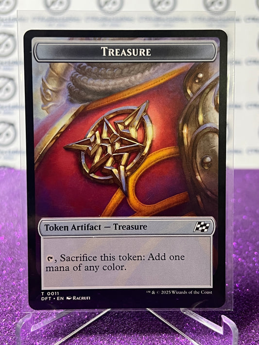 2025 MAGIC THE GATHERING AETHERDRIFT PILOT / TREASURE  # T 0001 / 0011 NON-FOIL TOKEN CARD