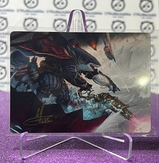 2025 MAGIC THE GATHERING AETHERDRIFT ART SERIES # 16/54 CAPTAIN HOWLER, SEA SCOURGE SIGNATURED CARD