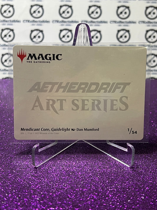 2025 MAGIC THE GATHERING AETHERDRIFT ART SERIES # 1/54 MENDICANT CORE, GUIDELIGHT CARD