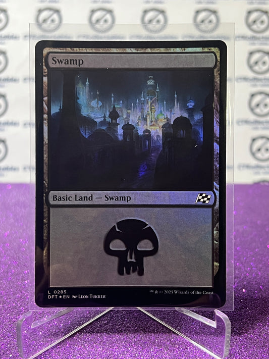 2025 MAGIC THE GATHERING AETHERDRIFT SWAMP # L 0285  FOIL  LAND CARD
