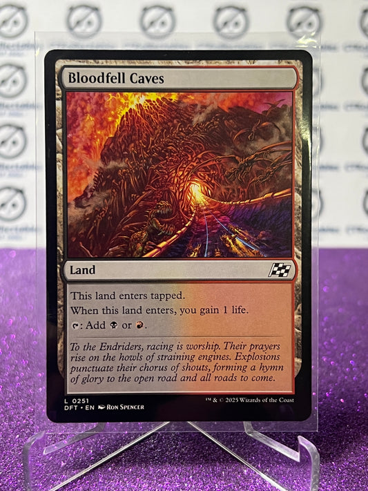 2025 MAGIC THE GATHERING AETHERDRIFT BLOODFELL CAVES # L 0251  FOIL  LAND CARD