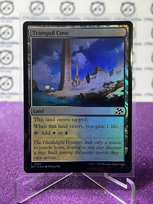 2025 MAGIC THE GATHERING AETHERDRIFT TRANQUIL COVE # L 0267  FOIL  LAND CARD