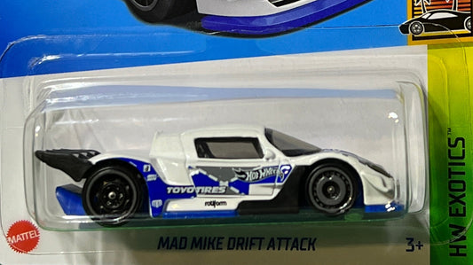 HOT WHEELS MATTEL MAD MIKE DRIFT ATTACK 5/10 HW EXOTICS 209/250 - 2021