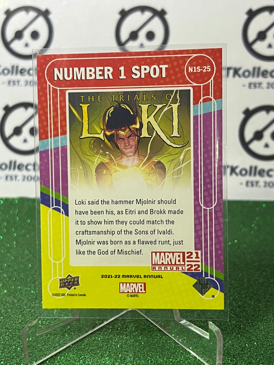 2021-22 MARVEL ANNUAL UPPER DECK LOKI # N1S-25 THE TRIALS OF LOKI NON-SPORT TRADING CARD