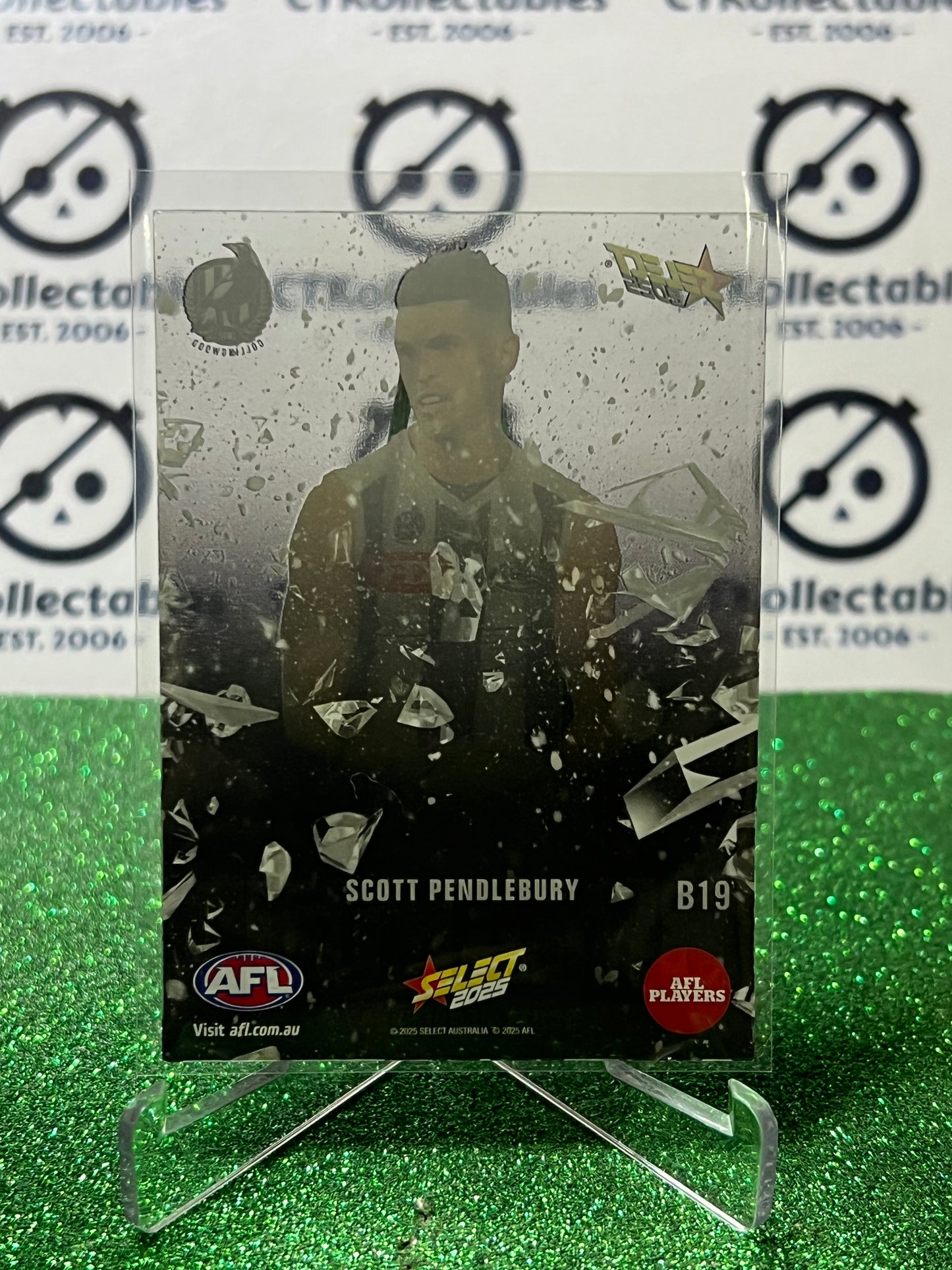 2025 AFL SELECT FOOTY STARS SCOTT PENDLEBURY # B19 BREAKOUT COLLINGWOOD MAGPIES CARD