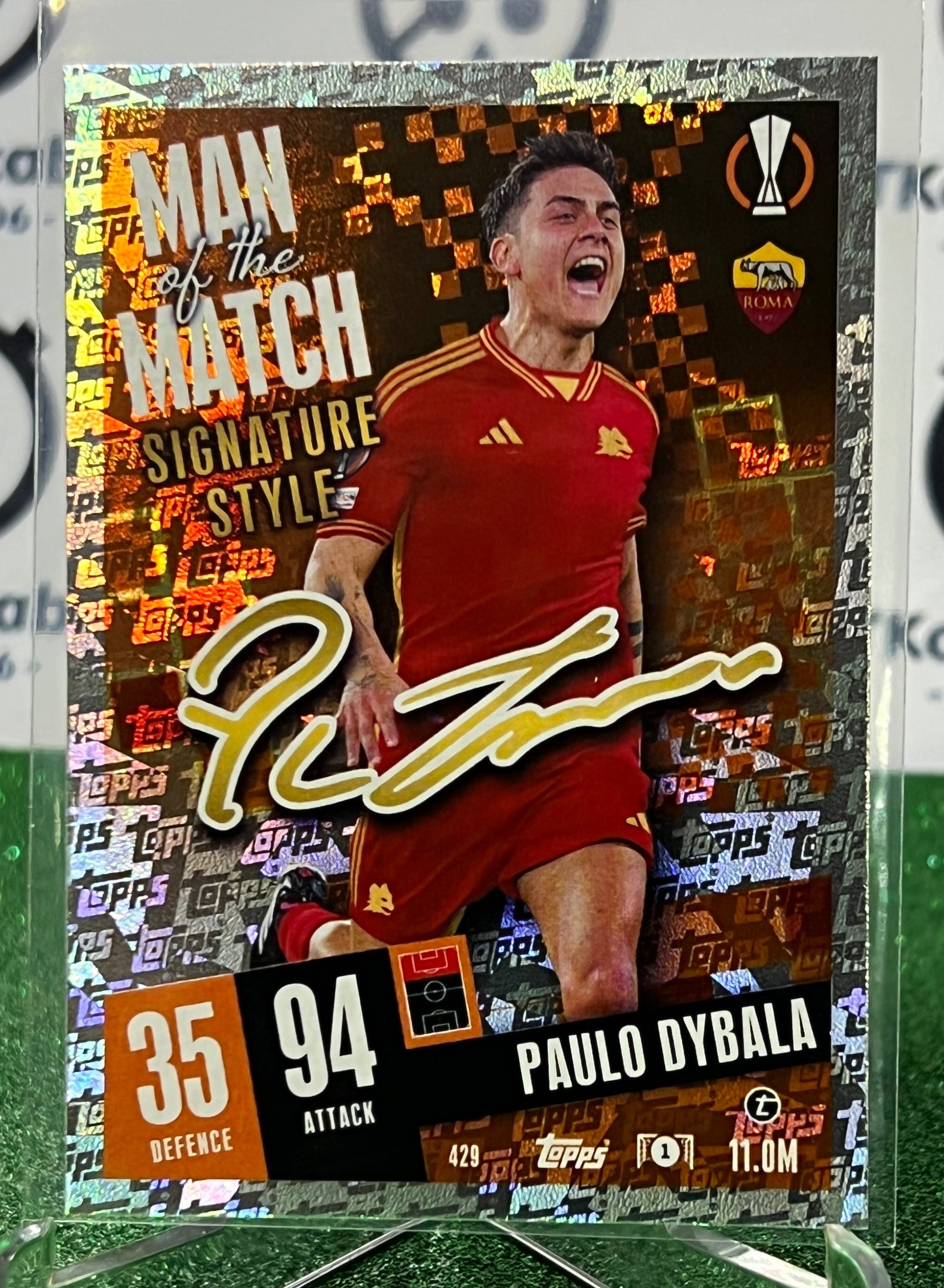 2023 TOPPS MATCH ATTAX PAULO DYBALA # 429 MAN OF THE MATCH