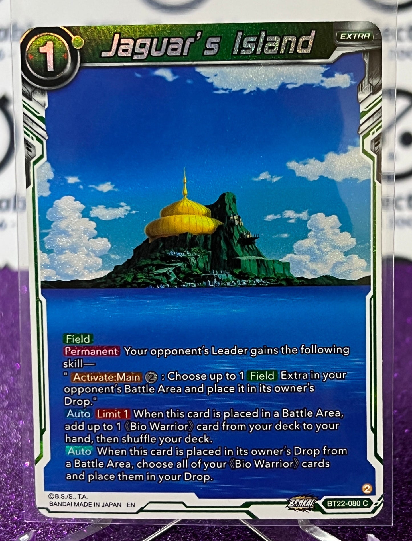 DRAGON BALL SUPER JAGUAR'S ISLAND # BT22-080 C FOIL ANIME CARD 2023
