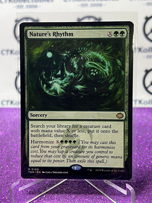 2025 MAGIC THE GATHERING TARKIR DRAGONSTORM NATURE'S RHYTHM # R 0150 RARE NON-FOIL CARD