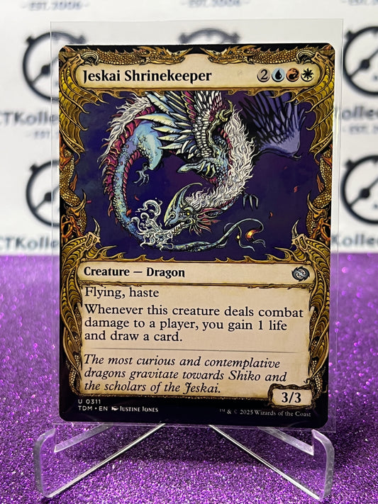 2025 MAGIC THE GATHERING TARKIR DRAGONSTORM JESKAI SHRINEKEEPER # U 0311 UNCOMMON NON-FOIL CARD