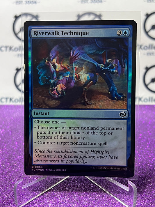 2025 MAGIC THE GATHERING TARKIR DRAGONSTORM RIVERWALK TECHNIQUE # C 0054 COMMON FOIL CARD