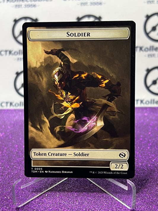 2025 MAGIC THE GATHERING TARKIR DRAGONSTORM SOLDIER # T 0004/0005 TOKEN NON-FOIL CARD