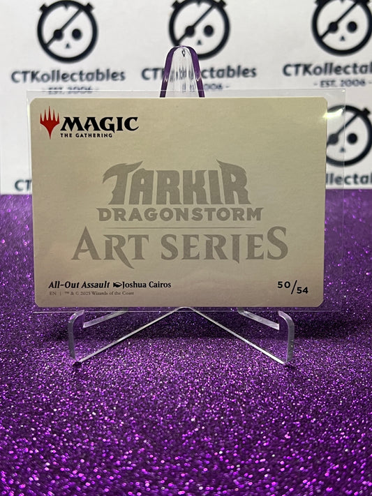 2025 MAGIC THE GATHERING TARKIR DRAGONSTORM ART SERIES ALL-OUT ASSAULT # 50/54  CARD