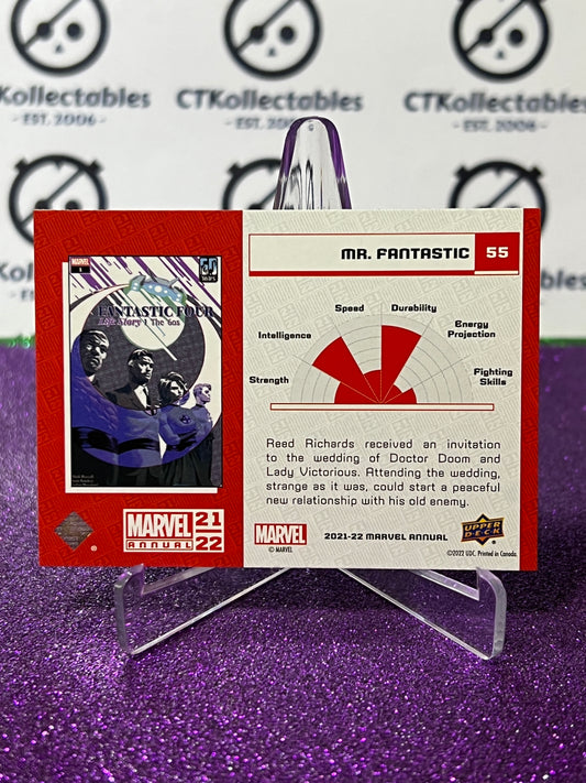 2021-22 MARVEL ANNUAL UPPER DECK MR. FANTASTIC # 55 NON-SPORT TRADING CARD