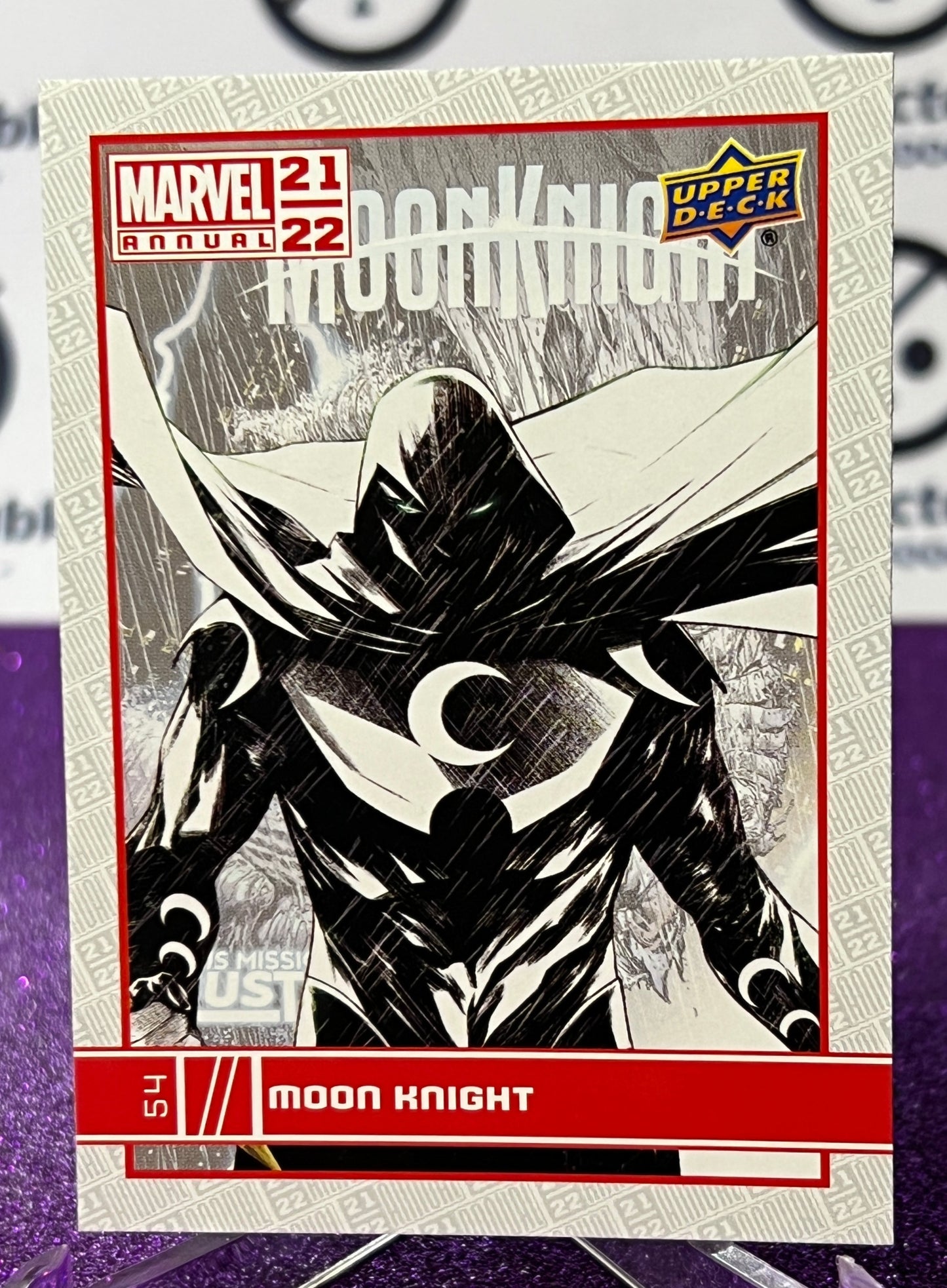 2021-22 MARVEL ANNUAL UPPER DECK MOON KNIGHT # 54 NON-SPORT TRADING CARD