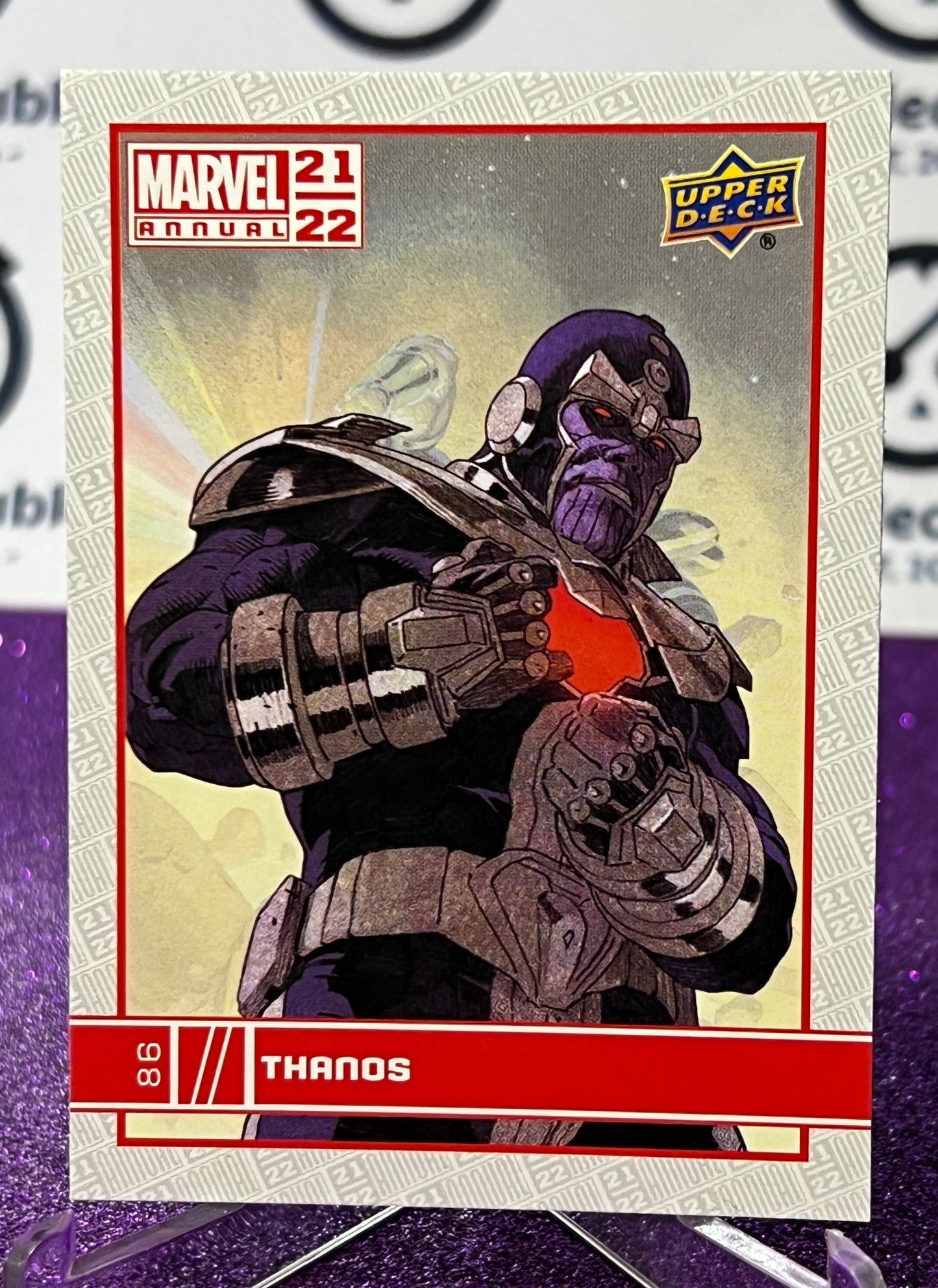 2021-22 MARVEL ANNUAL UPPER DECK THANOS # 86 NON-SPORT TRADING CARD