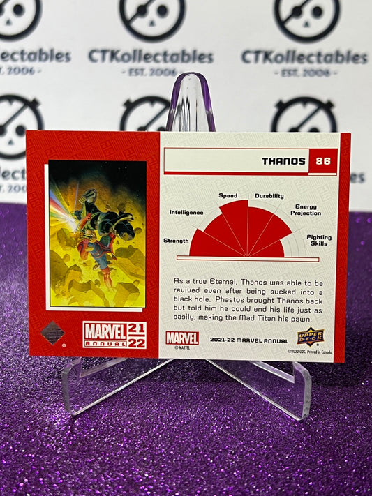 2021-22 MARVEL ANNUAL UPPER DECK THANOS # 86 NON-SPORT TRADING CARD
