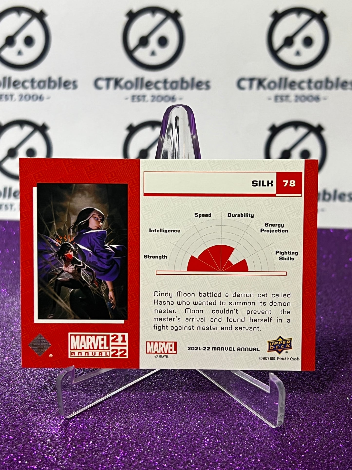 2021-22 MARVEL ANNUAL UPPER DECK SILK # 76 NON-SPORT TRADING CARD