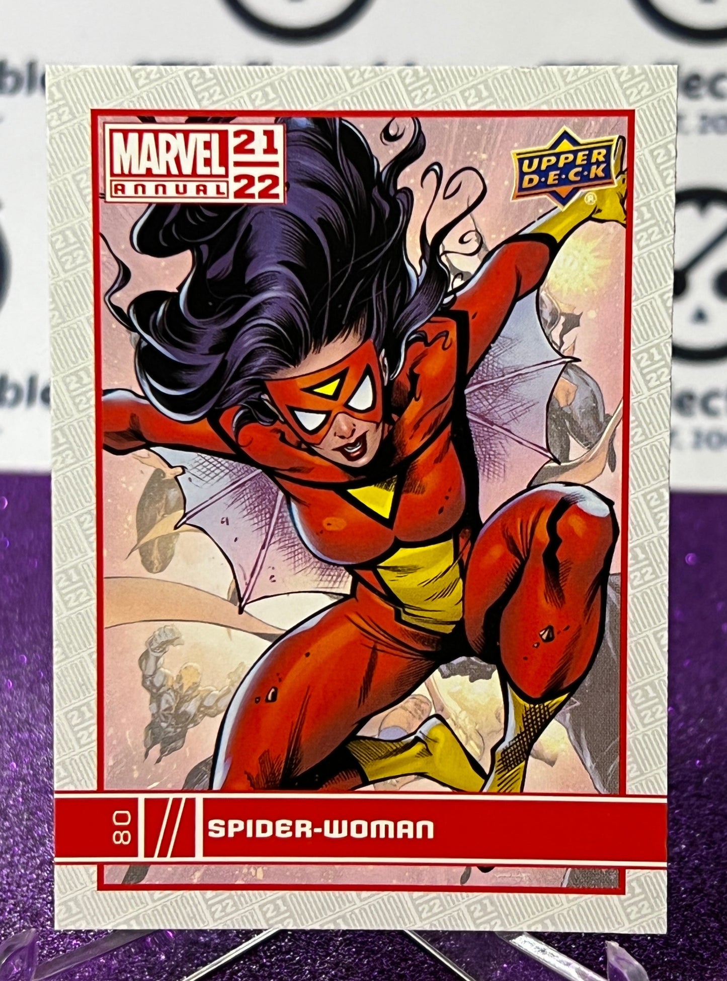 2021-22 MARVEL ANNUAL UPPER DECK SPIDER-WOMAN # 80 NON-SPORT TRADING CARD