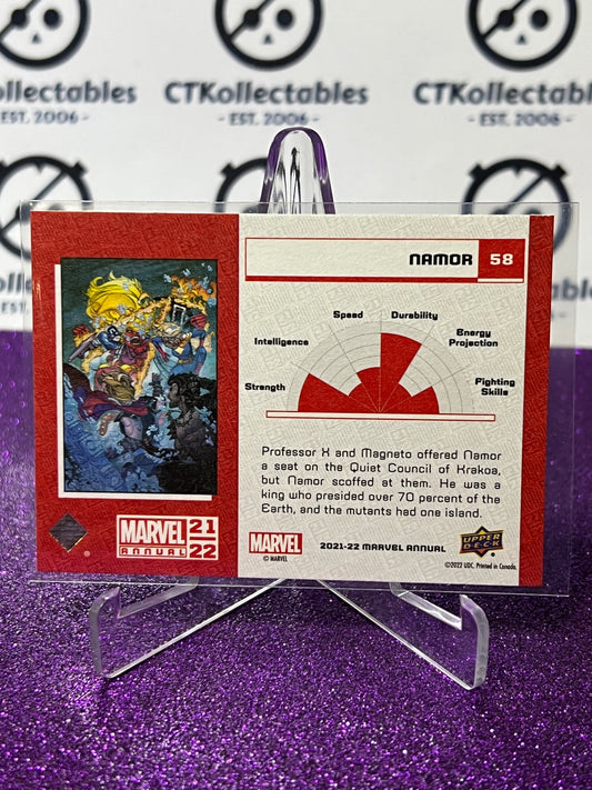 2021-22 MARVEL ANNUAL UPPER DECK NAMOR # 58 VARIANT NON-SPORT TRADING CARD
