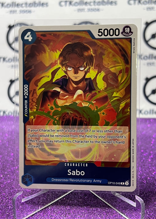 2025 ONE PIECE ROYAL BLOOD SABO # OP10-049 R TCG  FOIL CARD