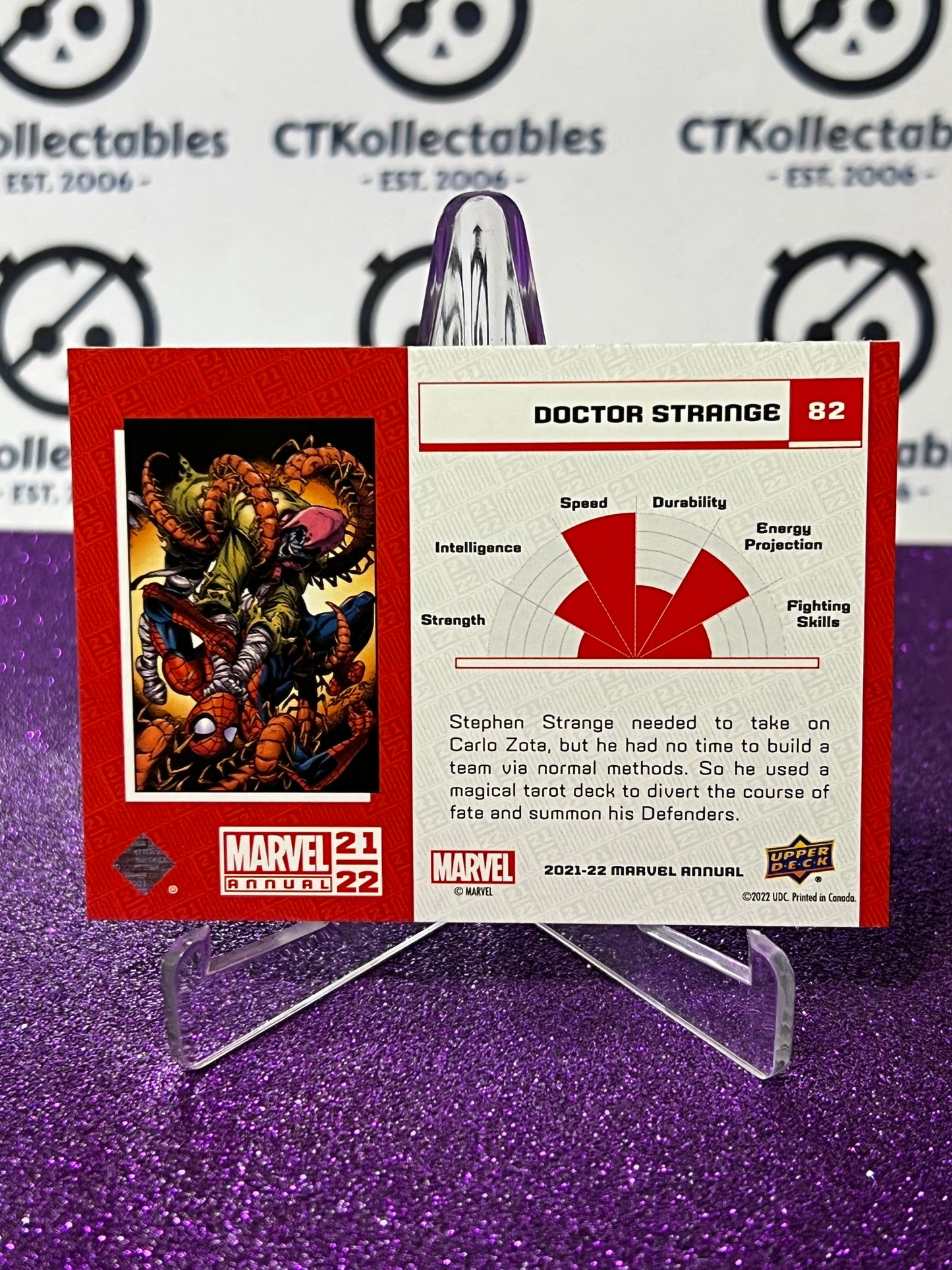 2021-22 MARVEL ANNUAL UPPER DECK DOCTOR STRANGE # 82 NON-SPORT TRADING CARD