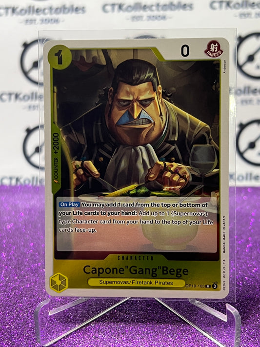 2025 ONE PIECE ROYAL BLOOD CAPONE"GANG"BEGE # OP10-103 R TCG  FOIL CARD