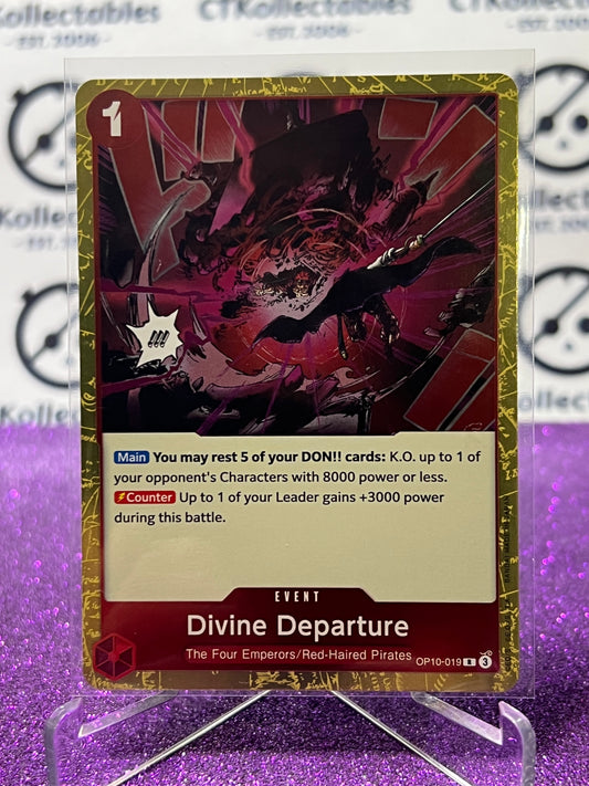 2025 ONE PIECE ROYAL BLOOD DIVINE DEPARTURE # OP10-019 R TCG GOLD CARD