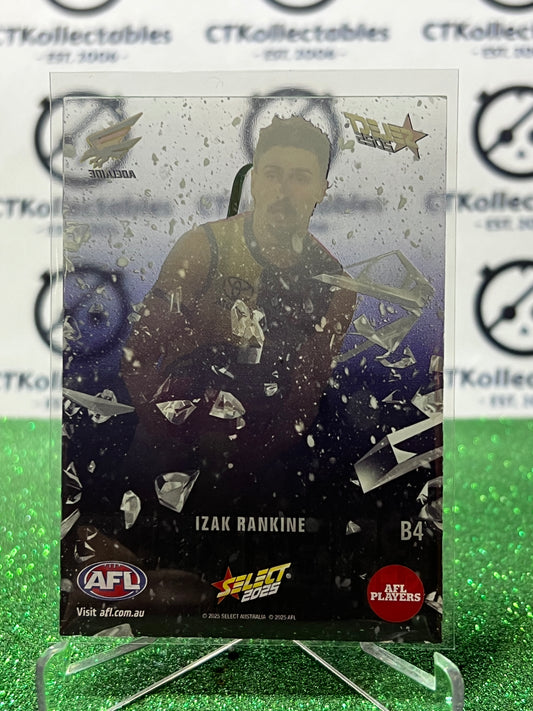 2025 AFL SELECT FOOTY STARS IZAK RANKINE # B4 BREAKOUT ADELAIDE CROWS CARD