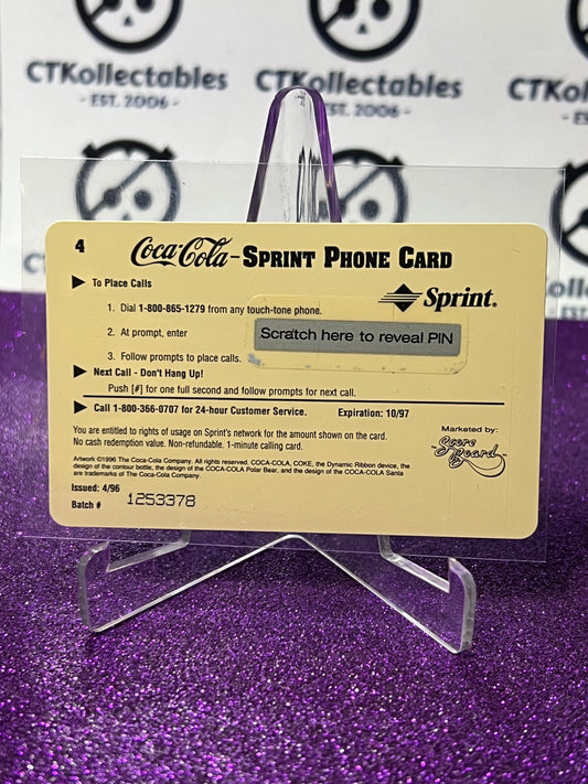 1996 COCA-COLA $1 SPRINT PHONE CARD # 4 ALWAYS COLLECTABLE ISSUED 4/96 NM CAL RIPKEN JR. BASEBALL