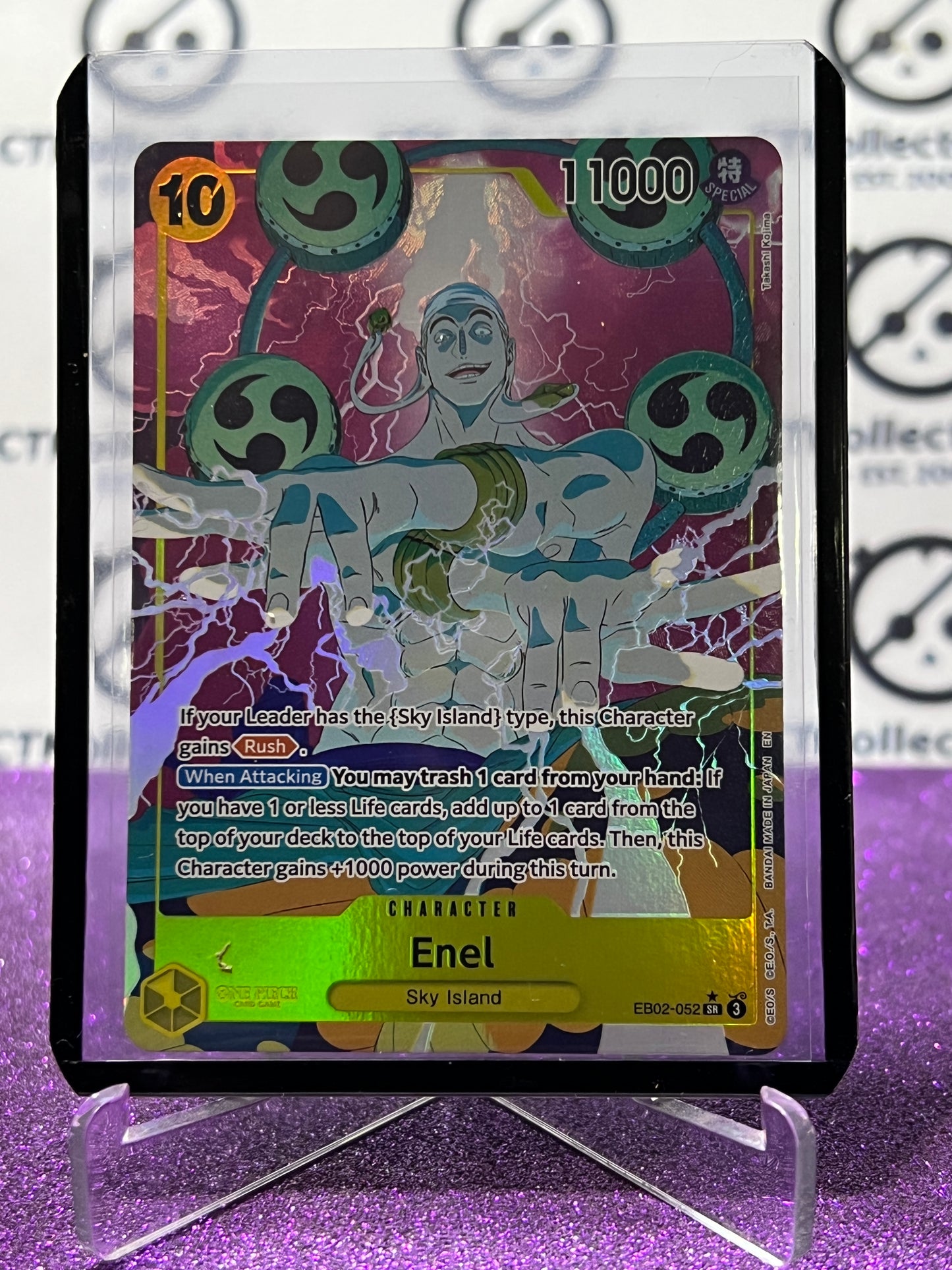 2025 ONE PIECE ANIME 25th COLLECTION ENEL # EB02-052 SR* TCG FOIL CARD