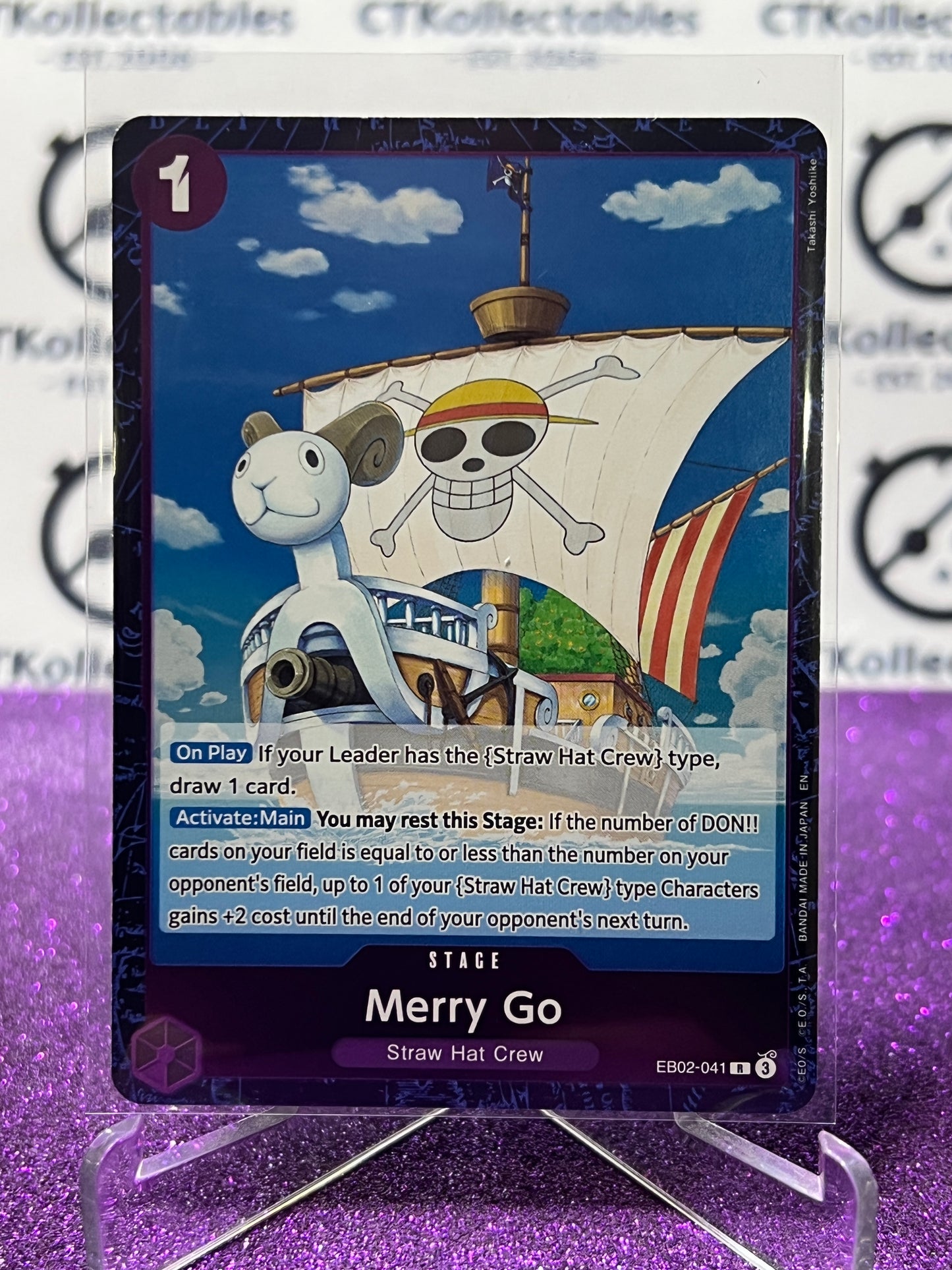2025 ONE PIECE ANIME 25th COLLECTION MERRY GO # EB02-041 R TCG FOIL CARD