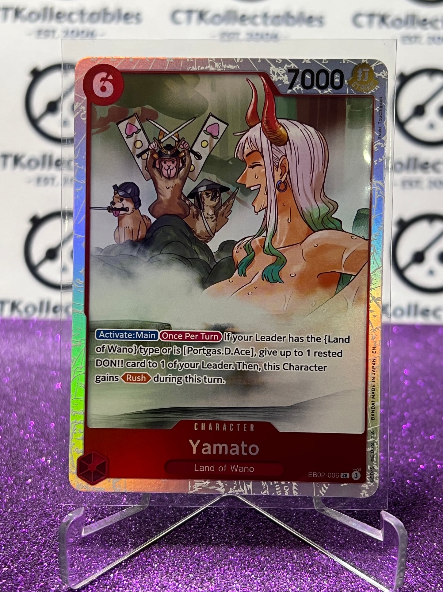 2025 ONE PIECE ANIME 25th COLLECTION YAMATO # EB02-006 SR TCG FOIL CARD