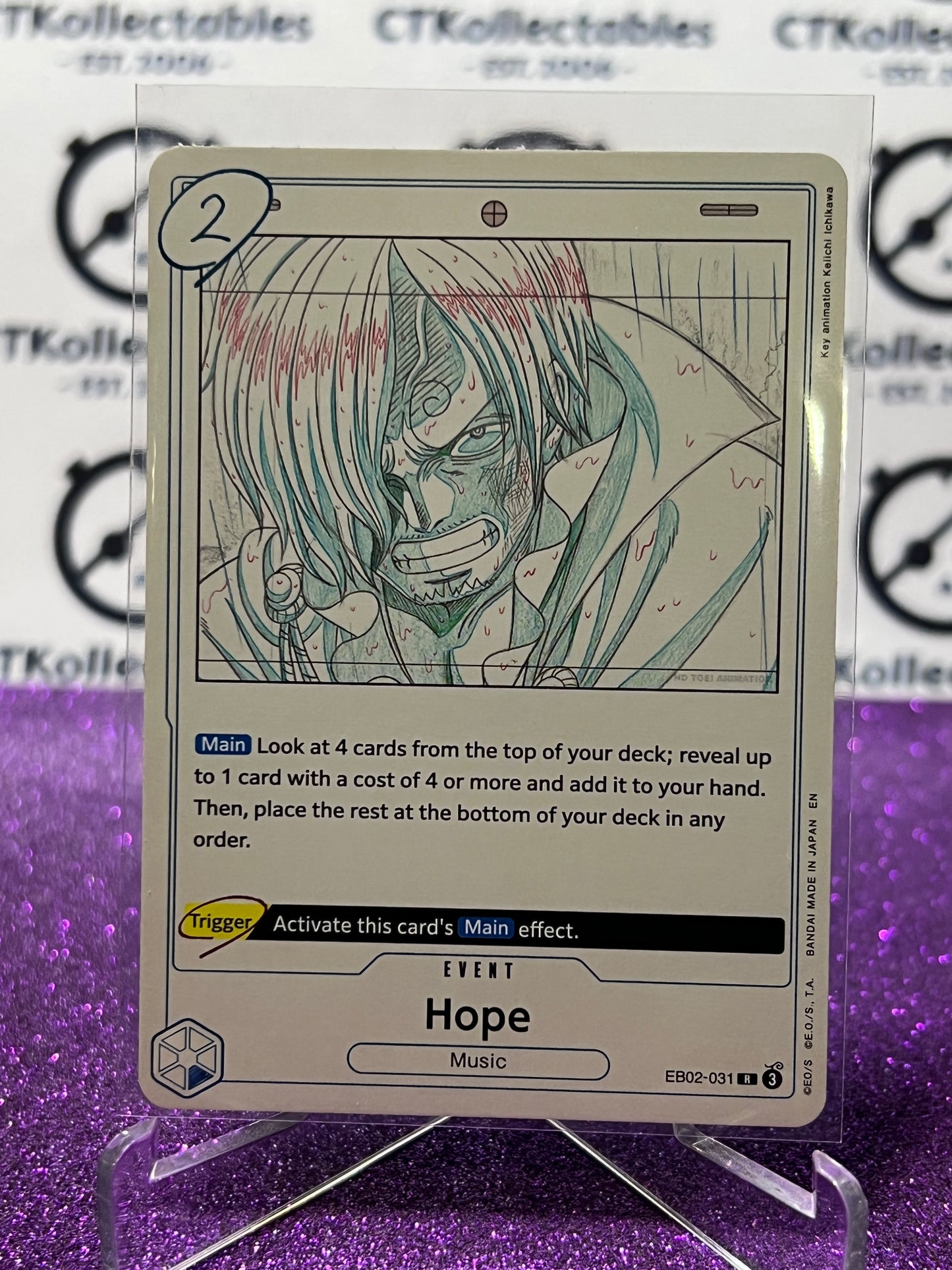 2025 ONE PIECE ANIME 25th COLLECTION HOPE # EB02-031 R TCG FOIL CARD