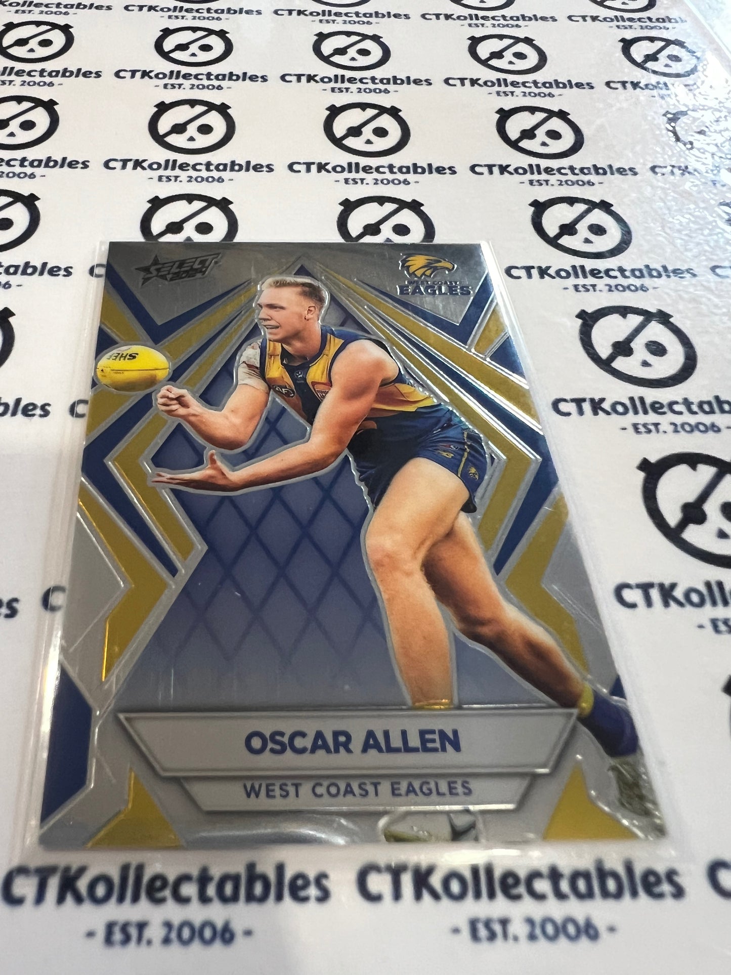 2024 AFL Footy Stars - Luminous Base #L161 Oscar Allen west Coast