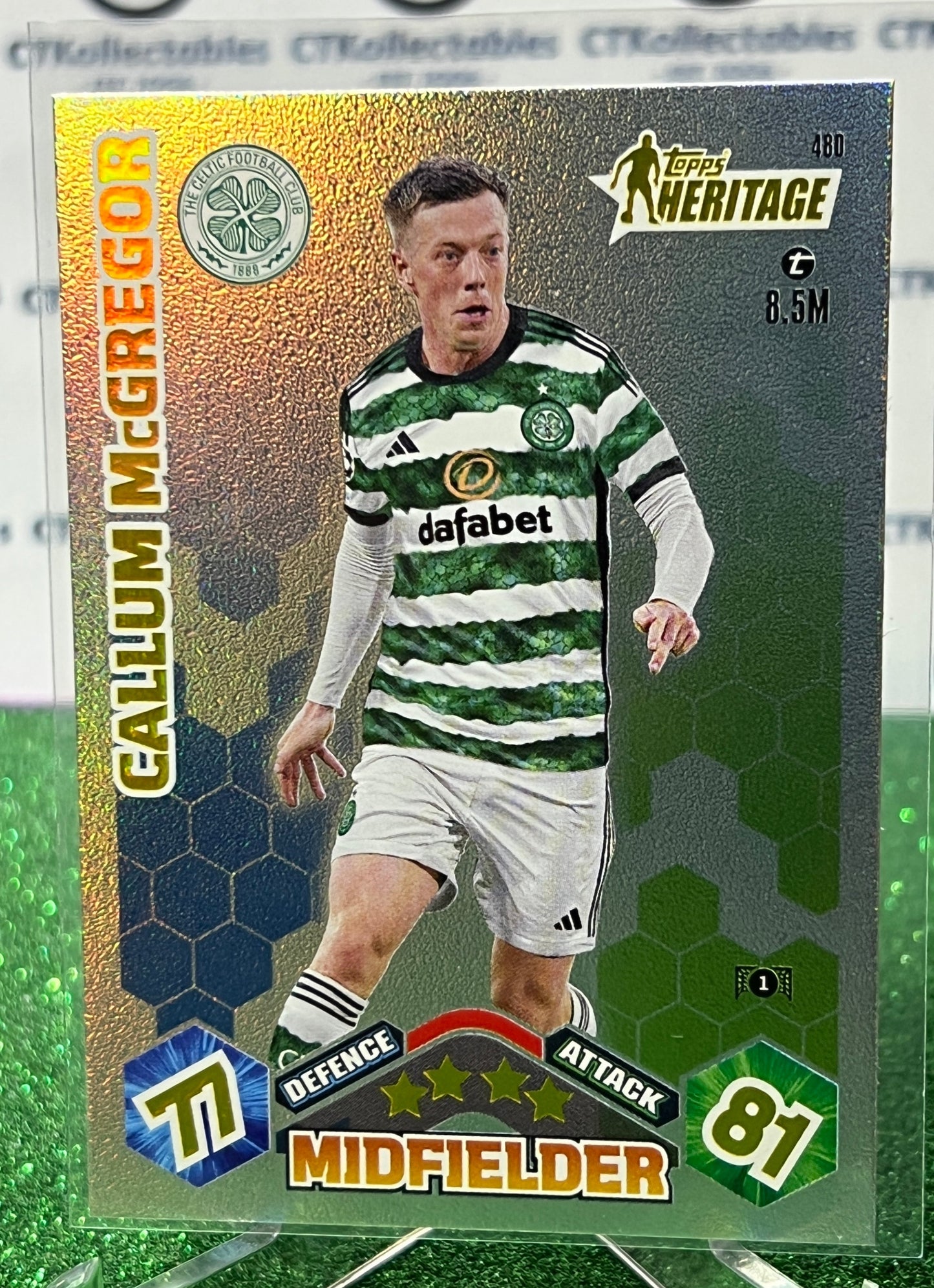 2023 TOPPS MATCH ATTAX CALLUM McGREGOR # 480 HERITAGE FOIL FOOTBALL SOCCER CARD